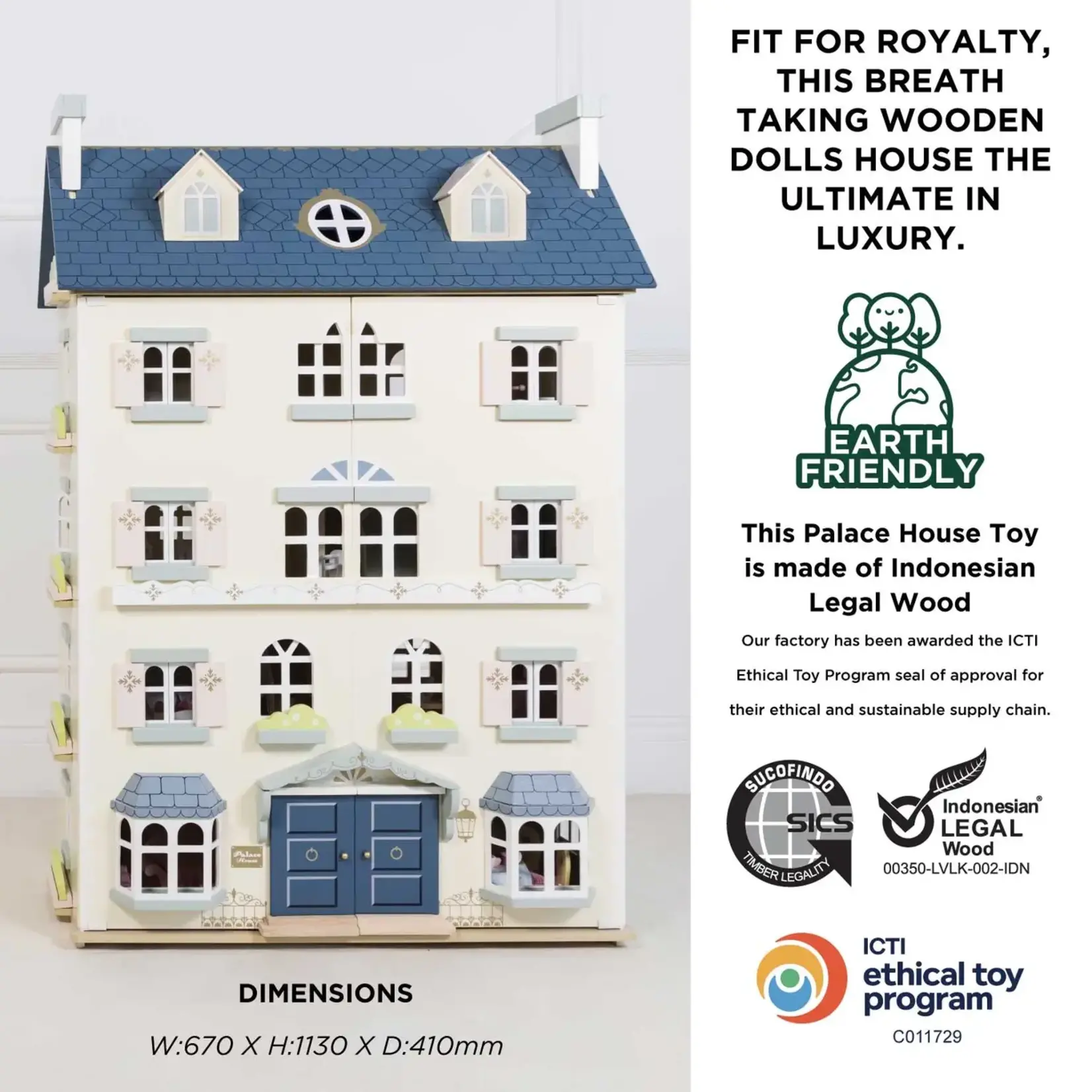 Le Toy Van, Inc. Palace Wooden Dolls House