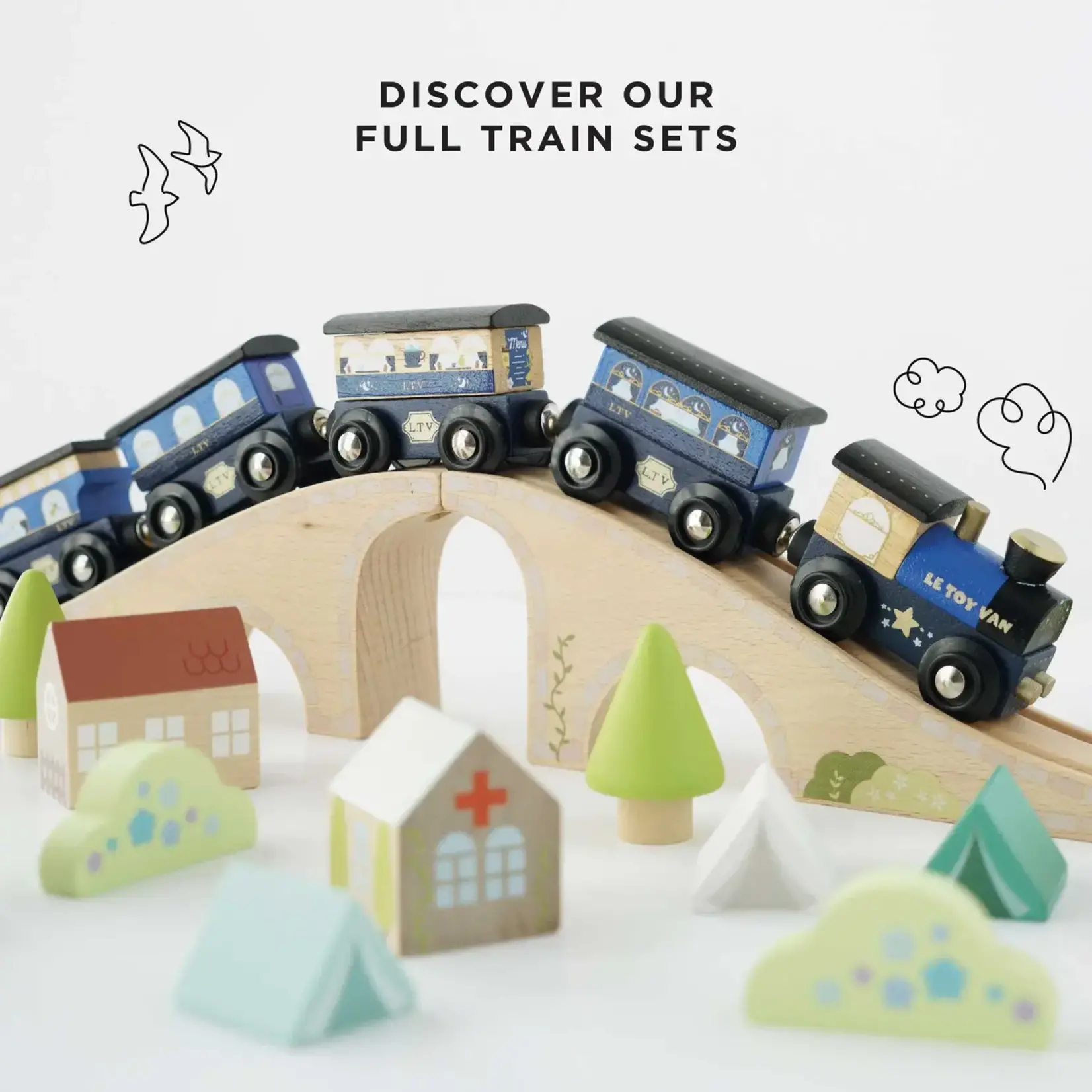 Le Toy Van, Inc. Twilight Train & Carriages