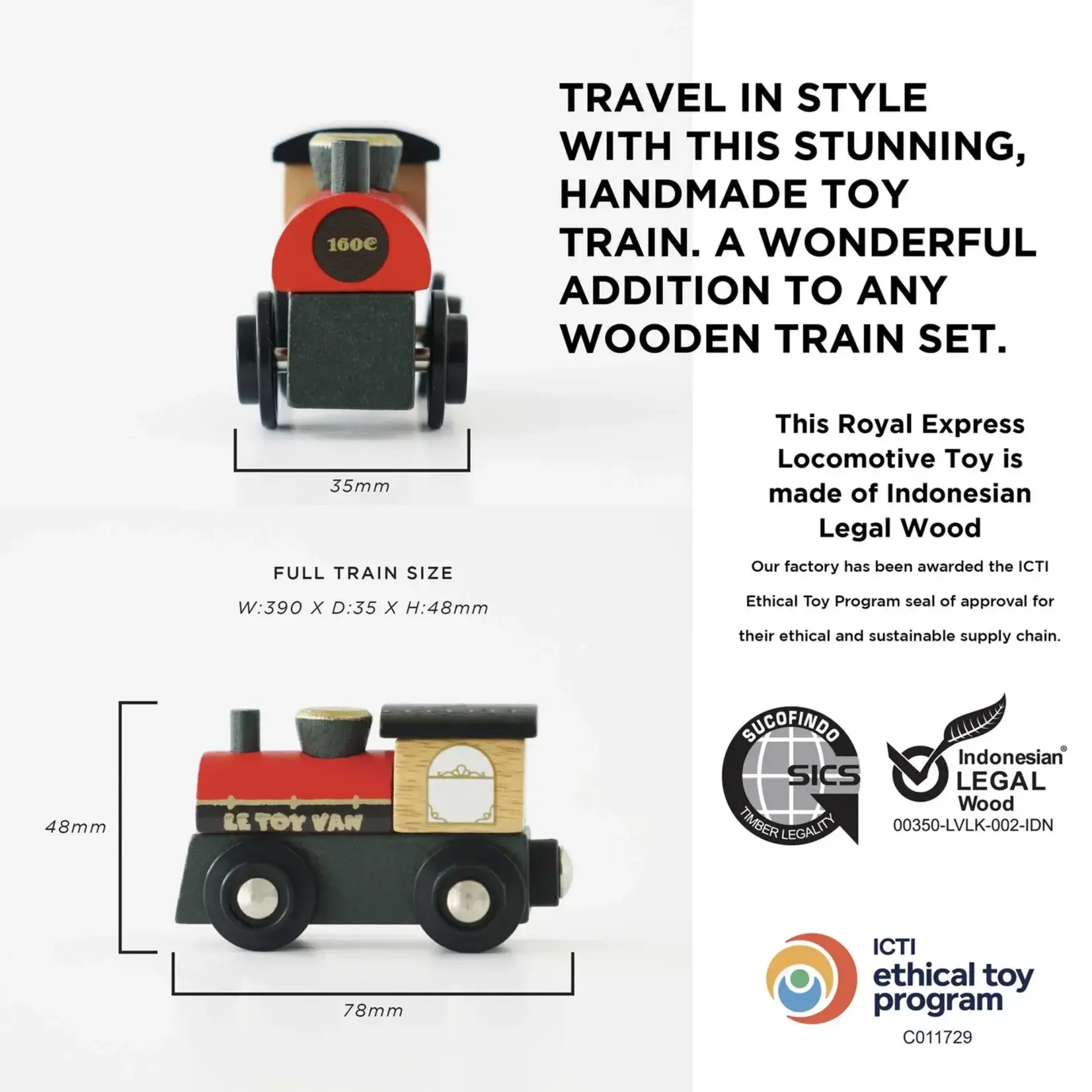 Le Toy Van, Inc. Royal Express Train & Carriages