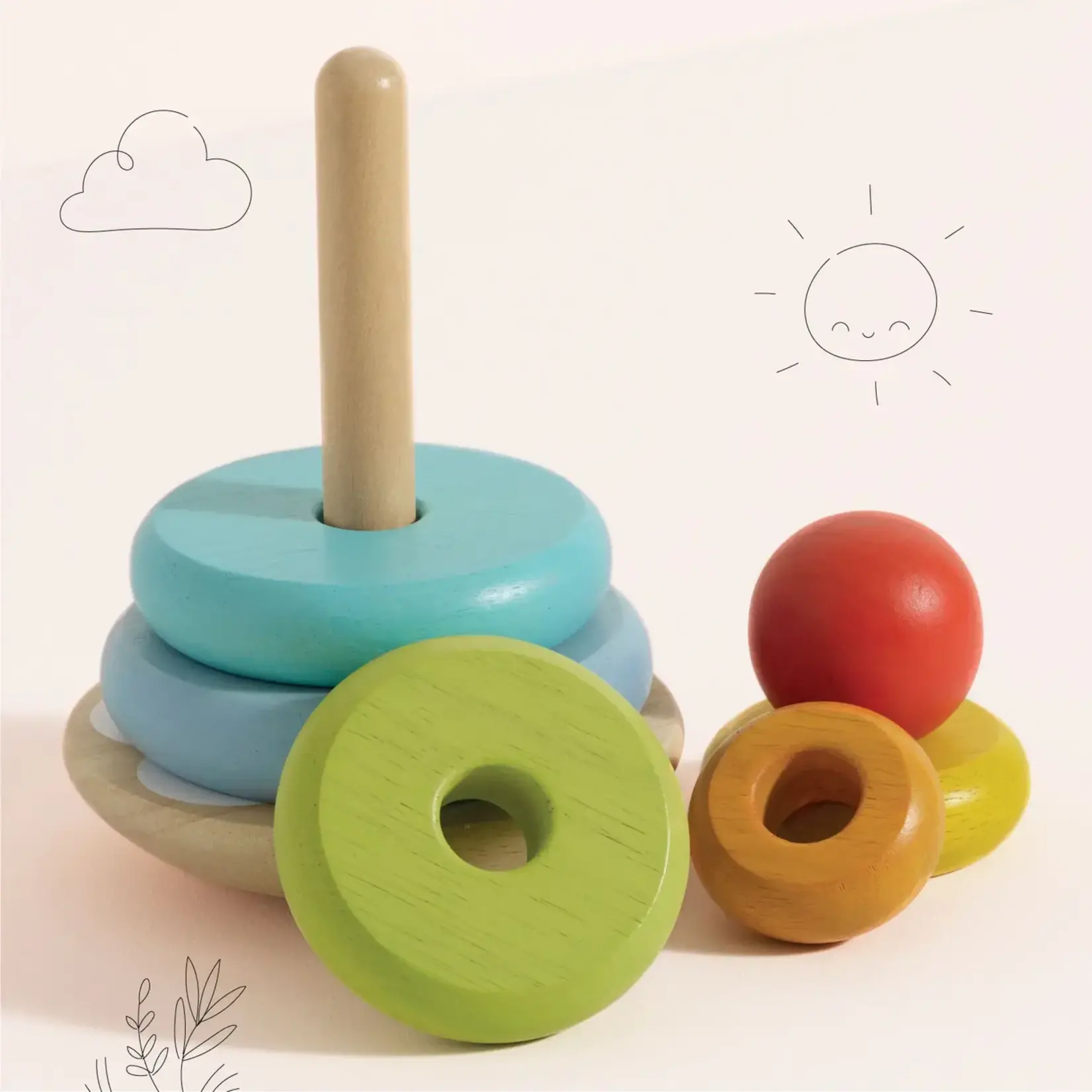 Le Toy Van, Inc. Rainbow Stacking Tower