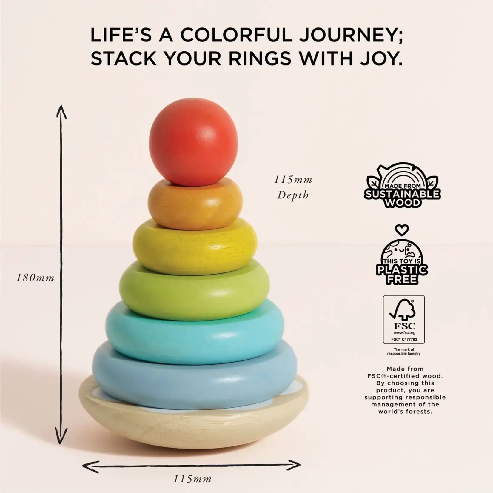 Le Toy Van, Inc. Rainbow Stacking Tower
