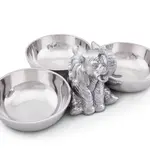 Arthur Court Elephant Three-Bowl Server