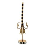 MacKenzie-Childs bow tall metal candle holder