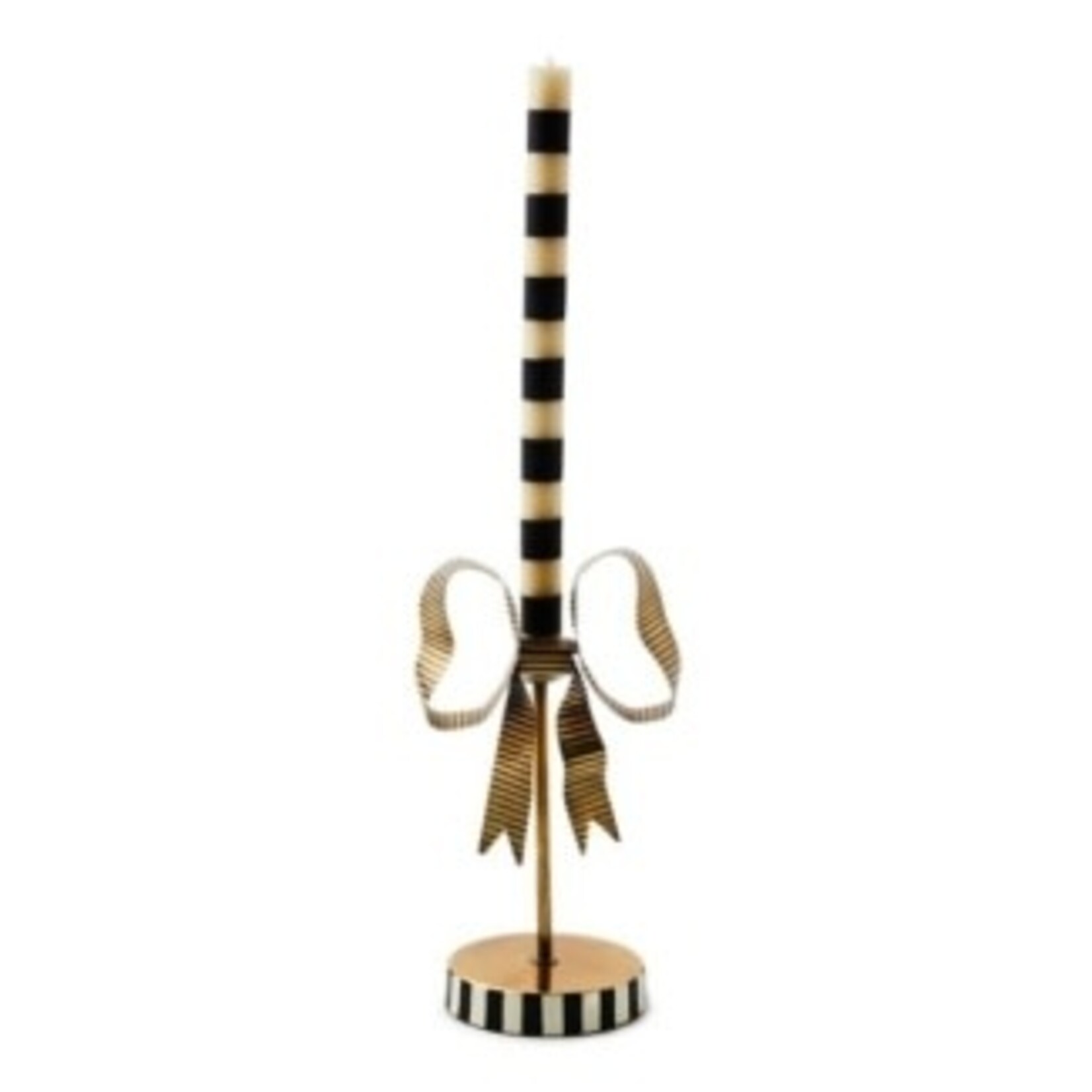 MacKenzie-Childs bow short metal candle holder