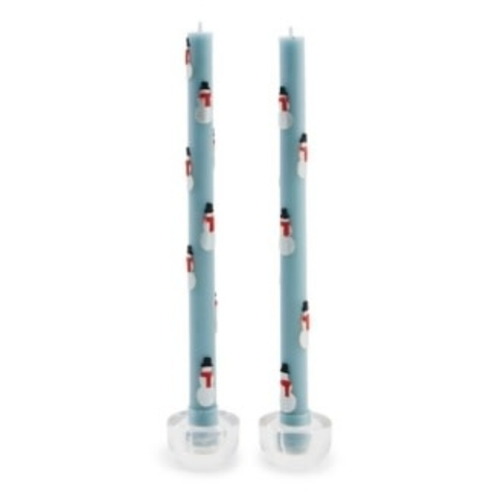 MacKenzie-Childs snowman dinner candles, set of 2