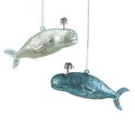 Cody Foster Victorian Whale Onament- (2 Assorted)