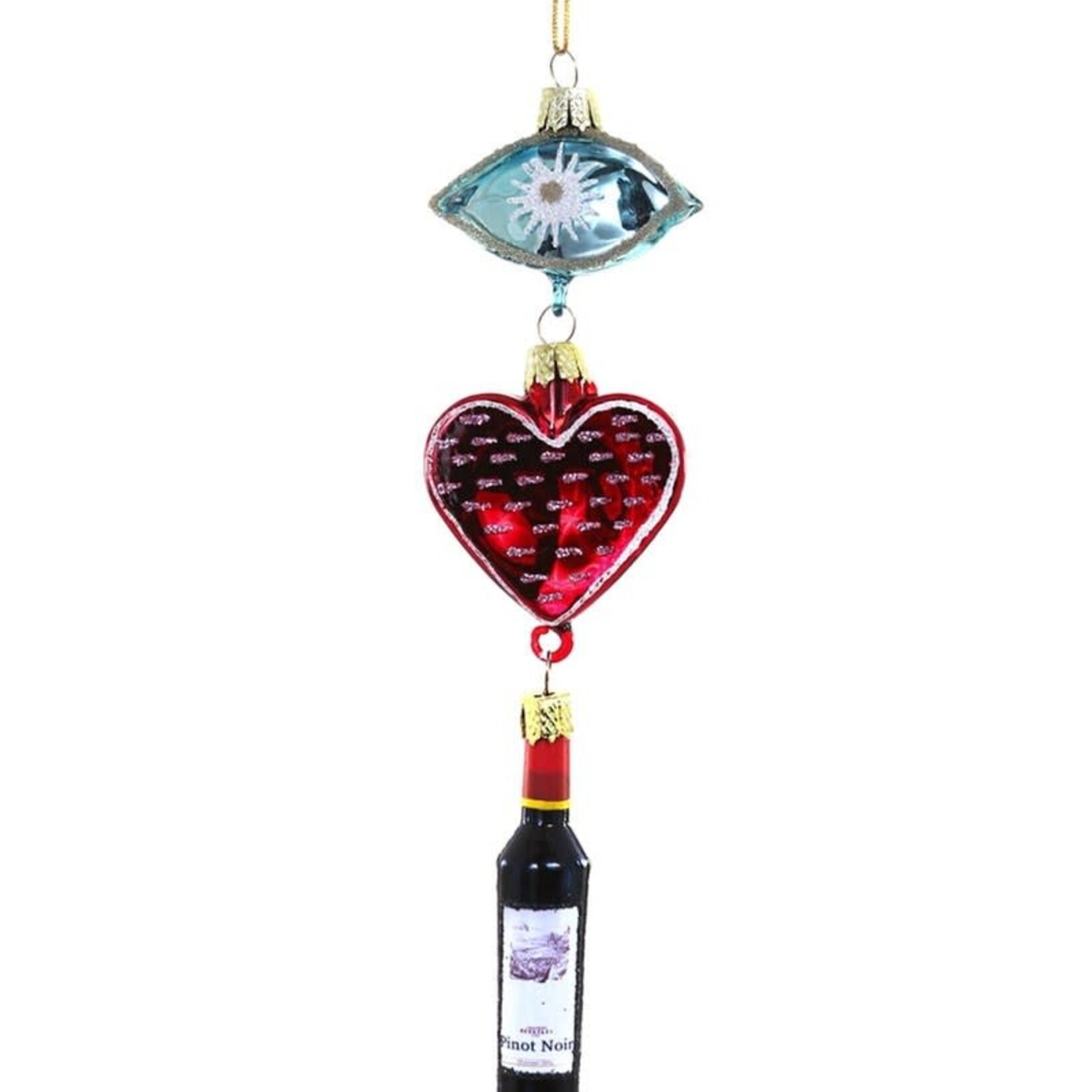 Cody Foster I Heart Wine Ornament