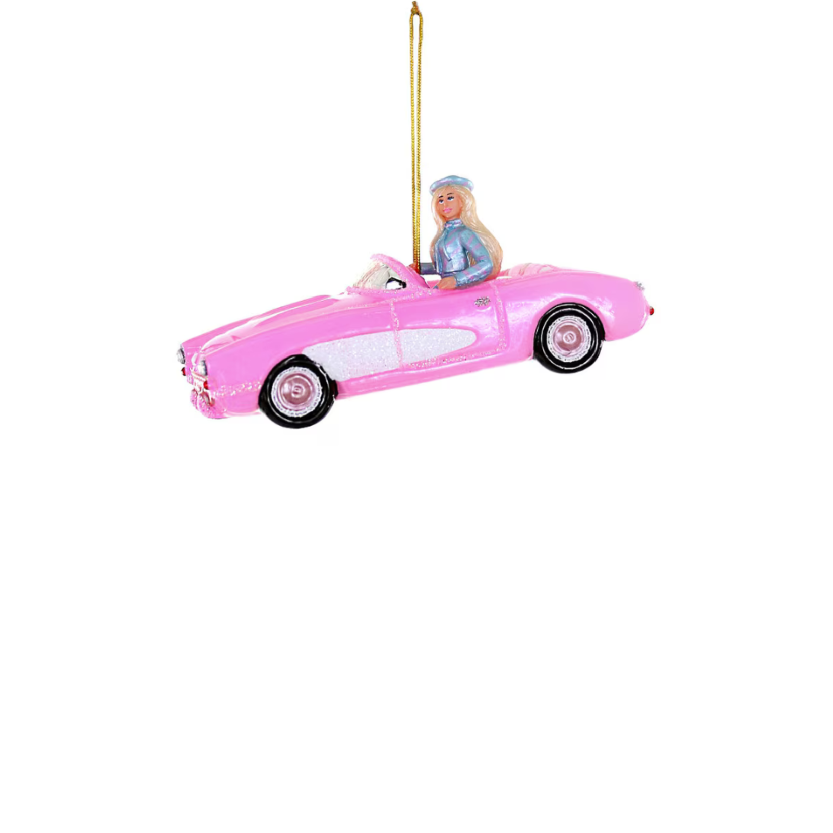 Cody Foster Pink Corvette Ornament