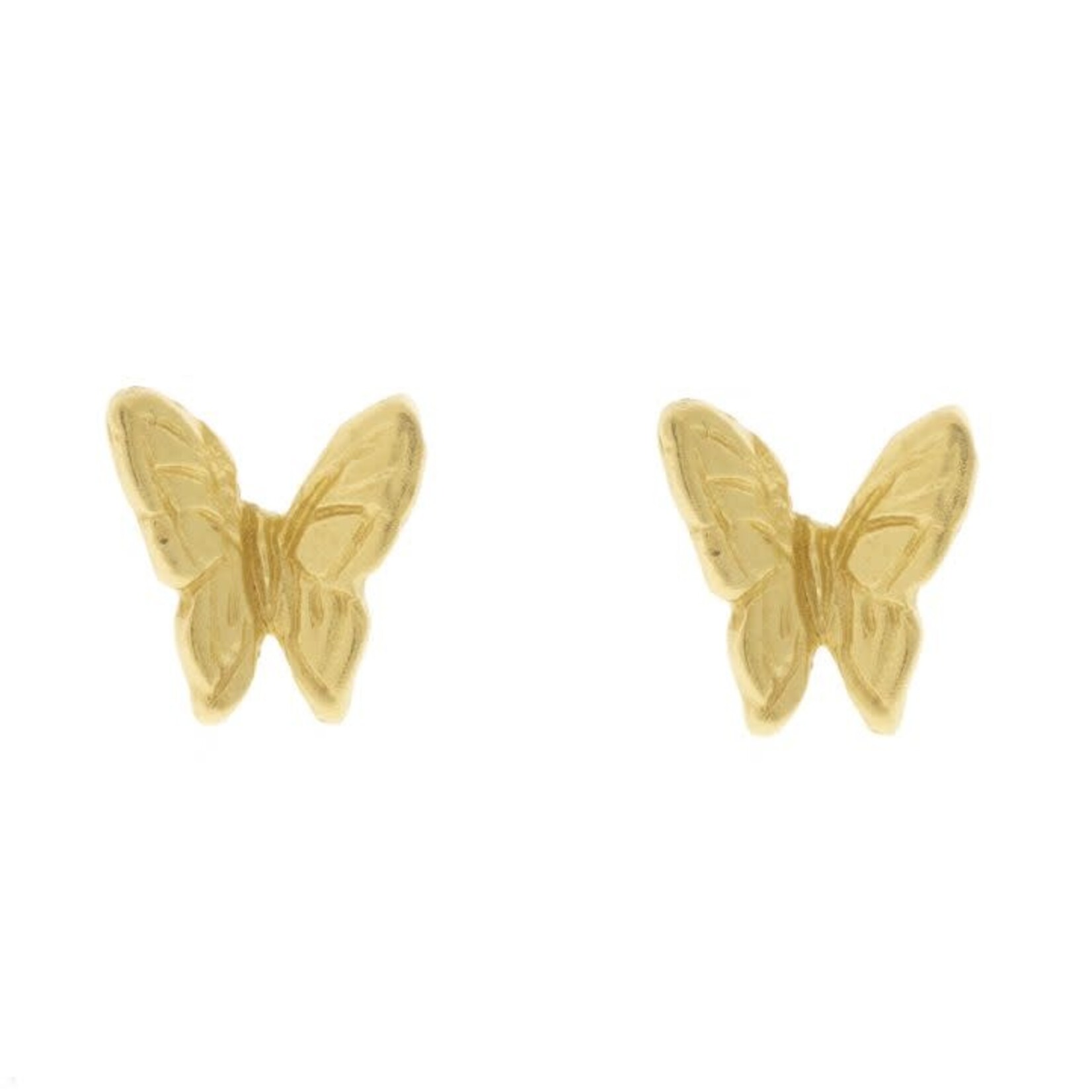 Victoria Cunningham Pointed Butterfly Earrings  Gold 14k