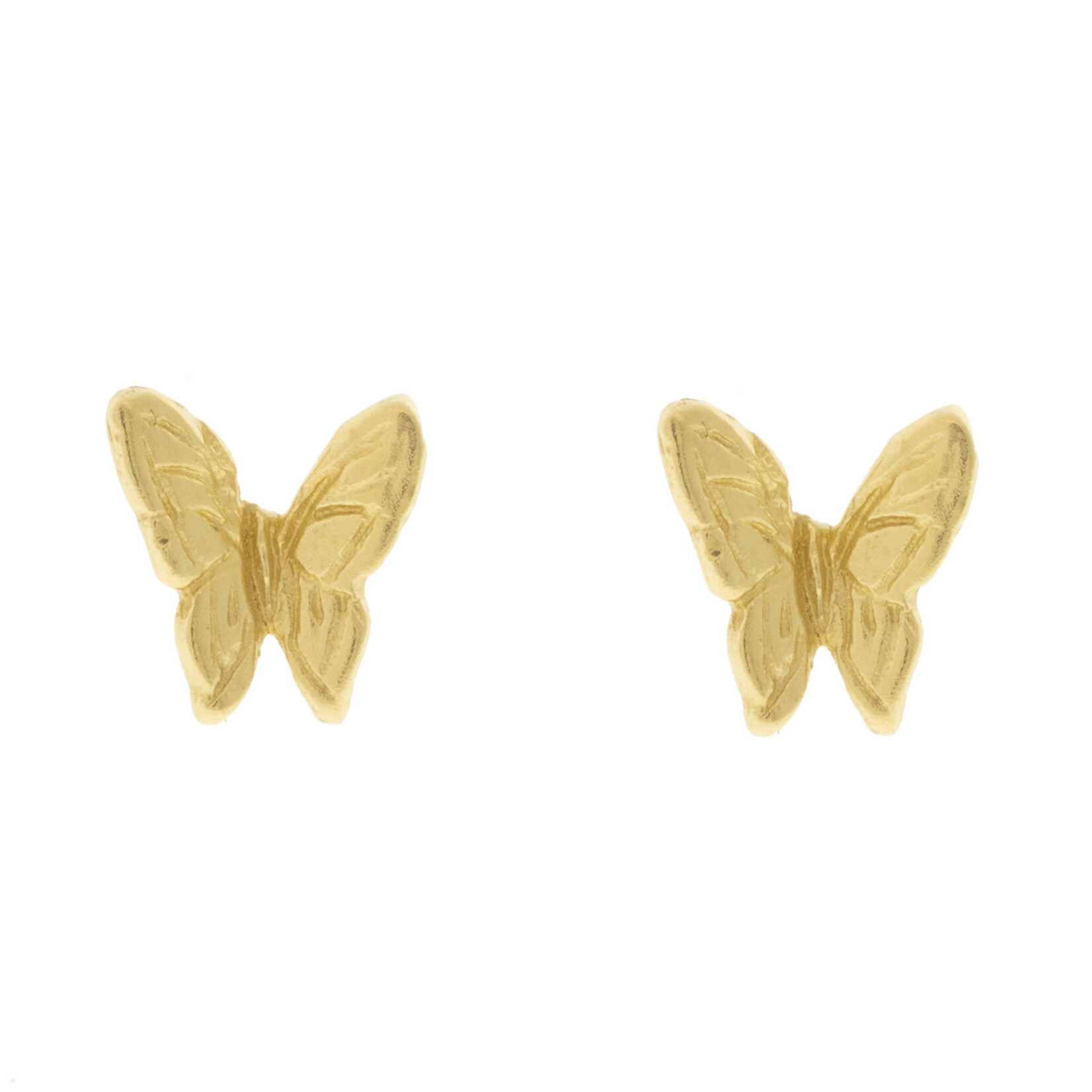 Victoria Cunningham Pointed Butterfly Earrings  Gold 14k