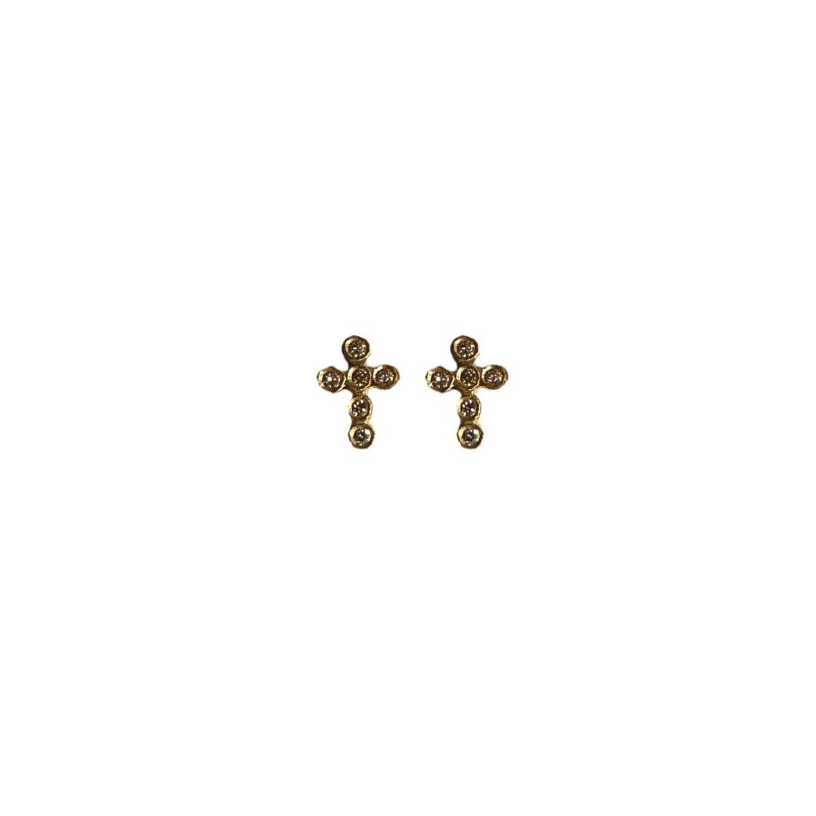 Victoria Cunningham Cross Posts w/ Diamonds