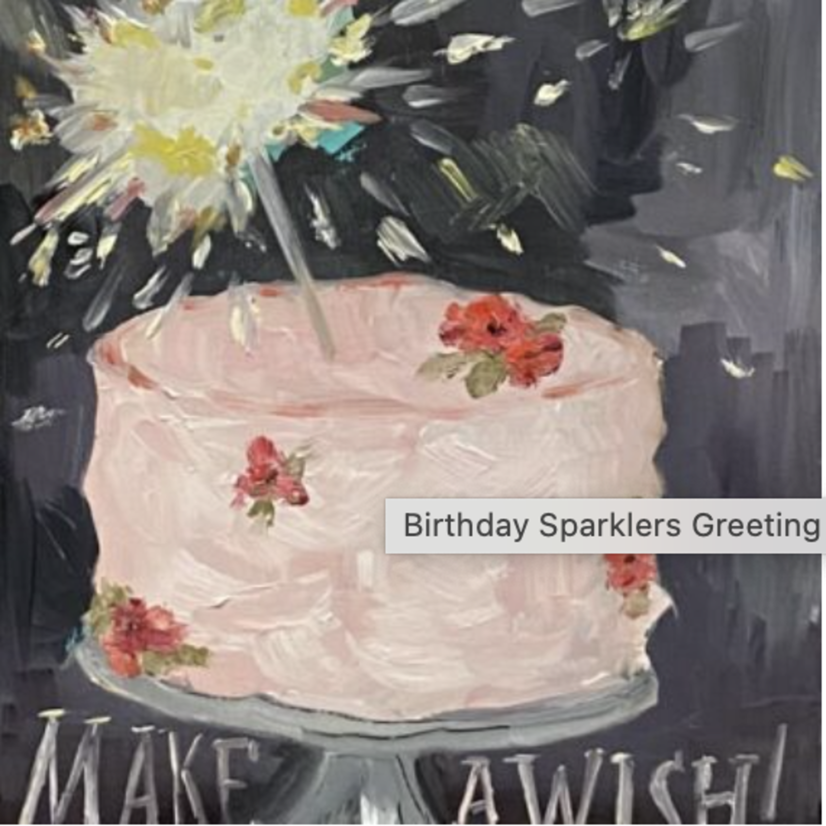 Carpe Diem Papers Birthday Sparklers Greeting Card