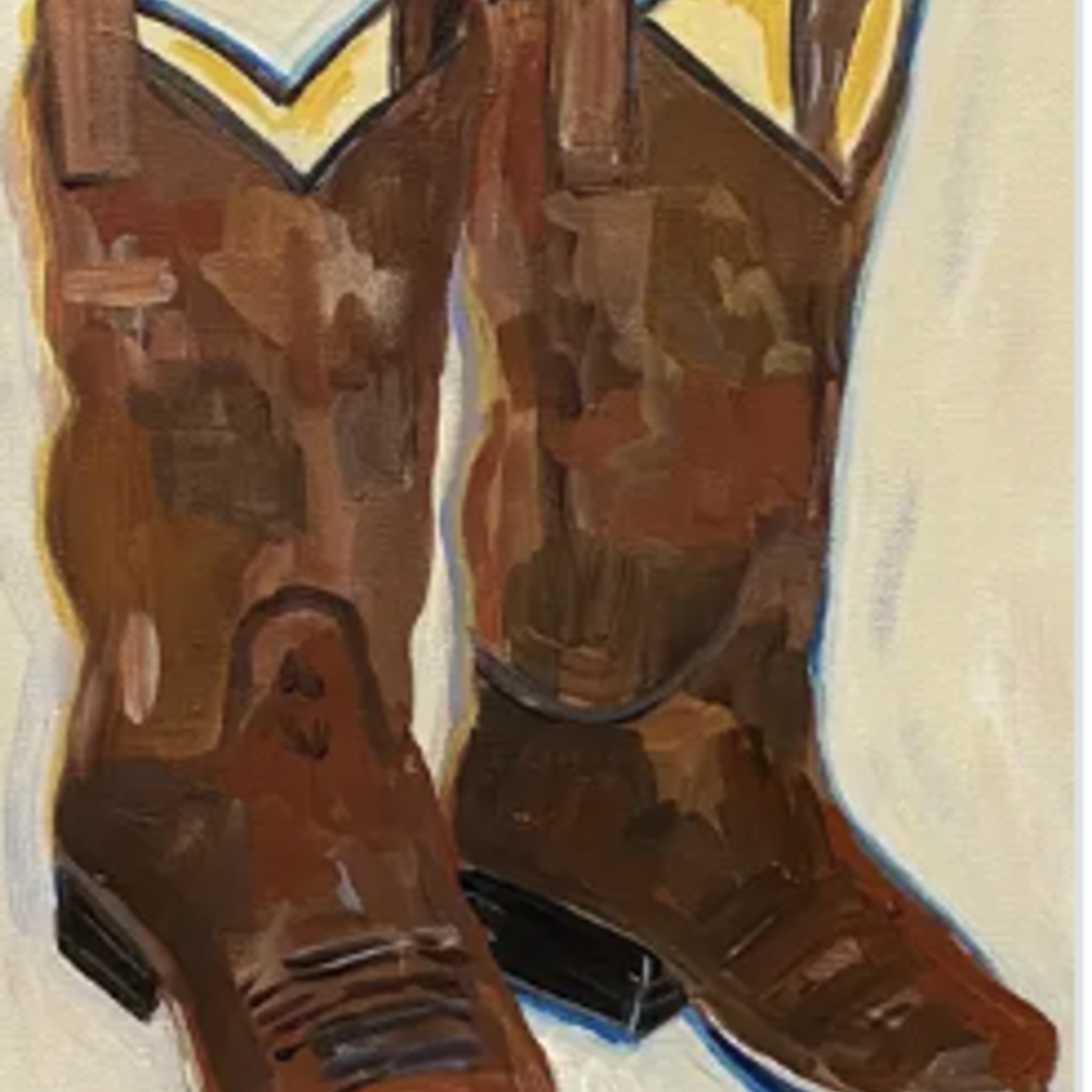 Carpe Diem Papers Cowboy Boots Greeting Card