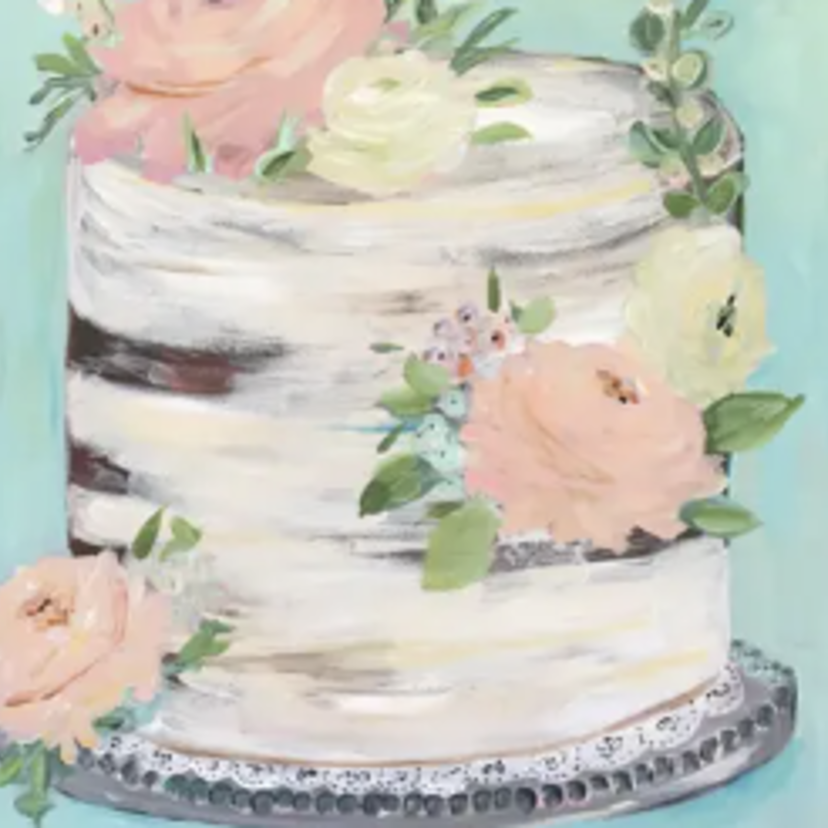 Carpe Diem Papers Fancy Floral Cake Greeting Cards
