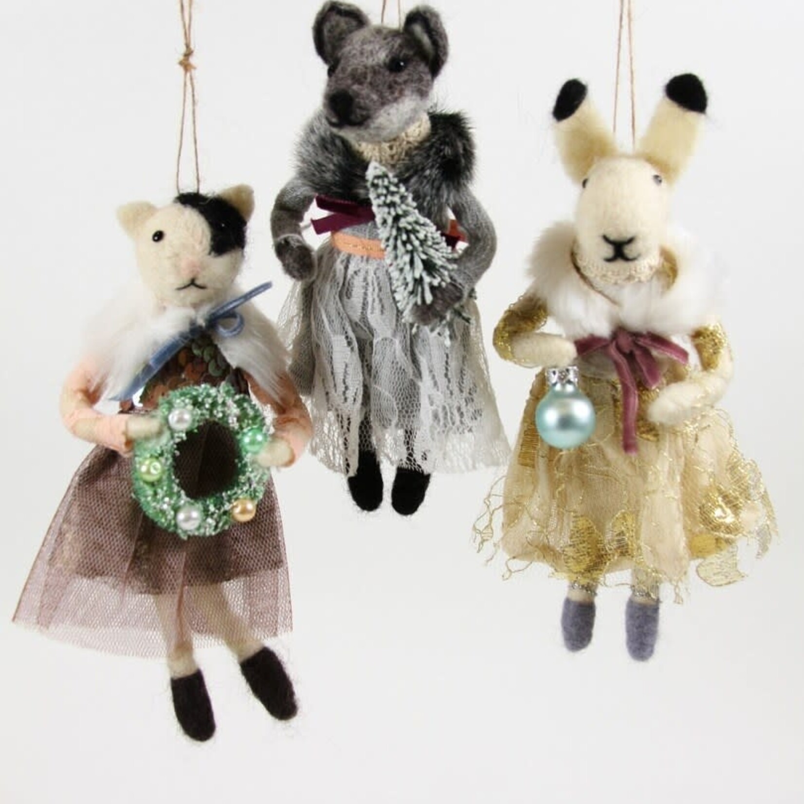 Solstice Party Girls Ornaments
