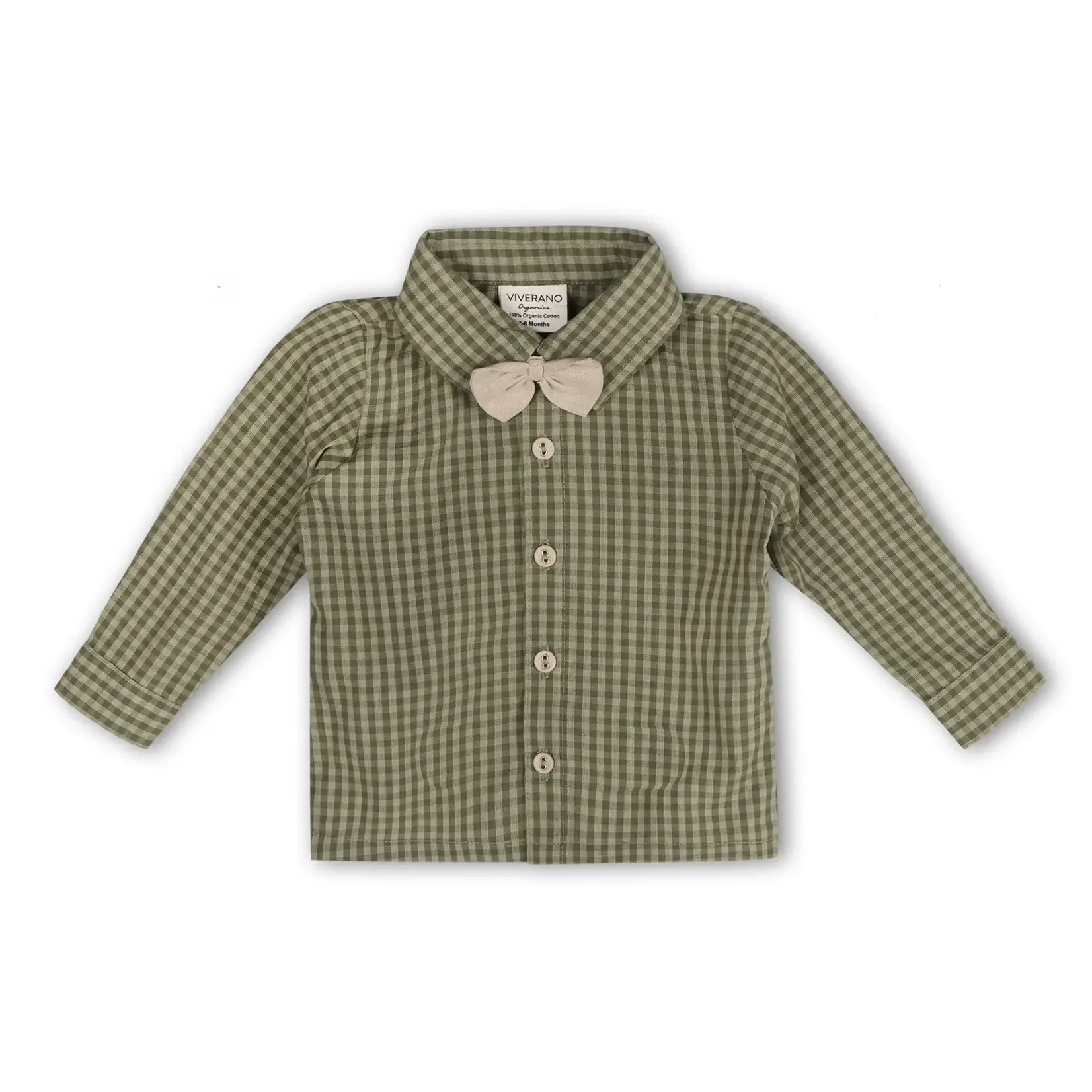 Viverano Organics Gingham Shirt & Linen Pant Set