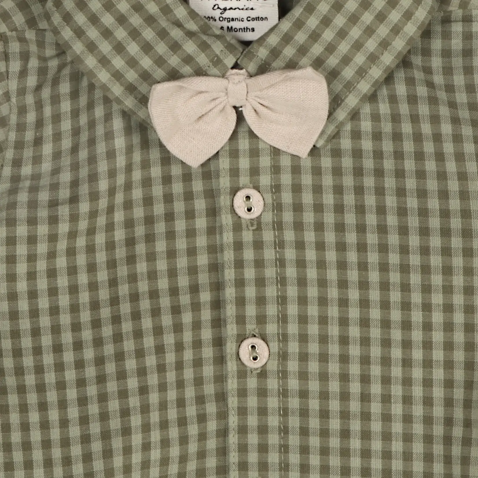 Viverano Organics Gingham Shirt & Linen Pant Set