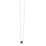 Danielle Welmond Garnet Quartz Hexagon Drop on Gold Filled Chain