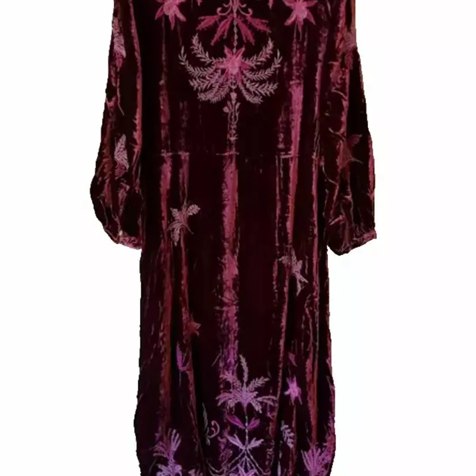 Johnny Was PALMIRA VELVET EFFORTLESS MIDI DRESS