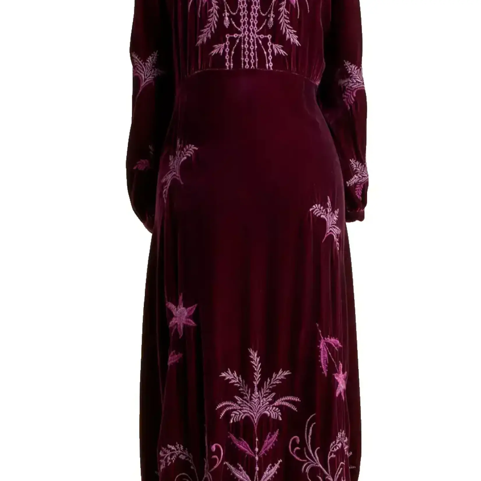Johnny Was PALMIRA VELVET EFFORTLESS MIDI DRESS