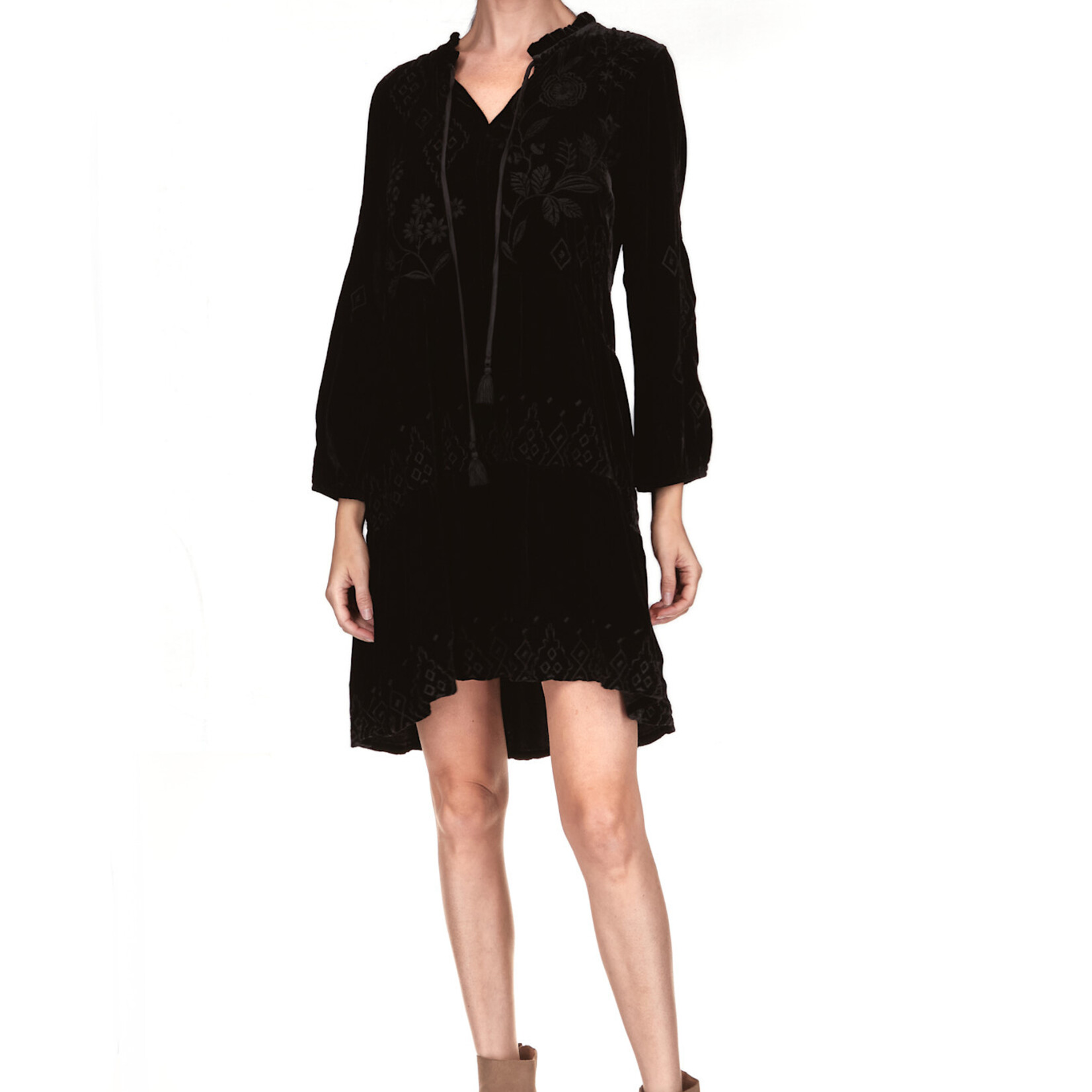 Johnny Was IVEY VELVET FIELD TIERED DRESS