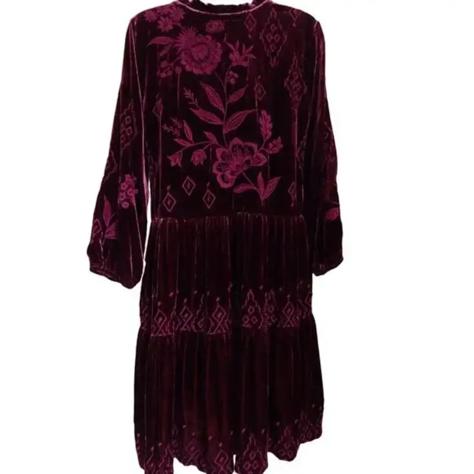 Johnny Was IVEY VELVET FIELD TIERED DRESS