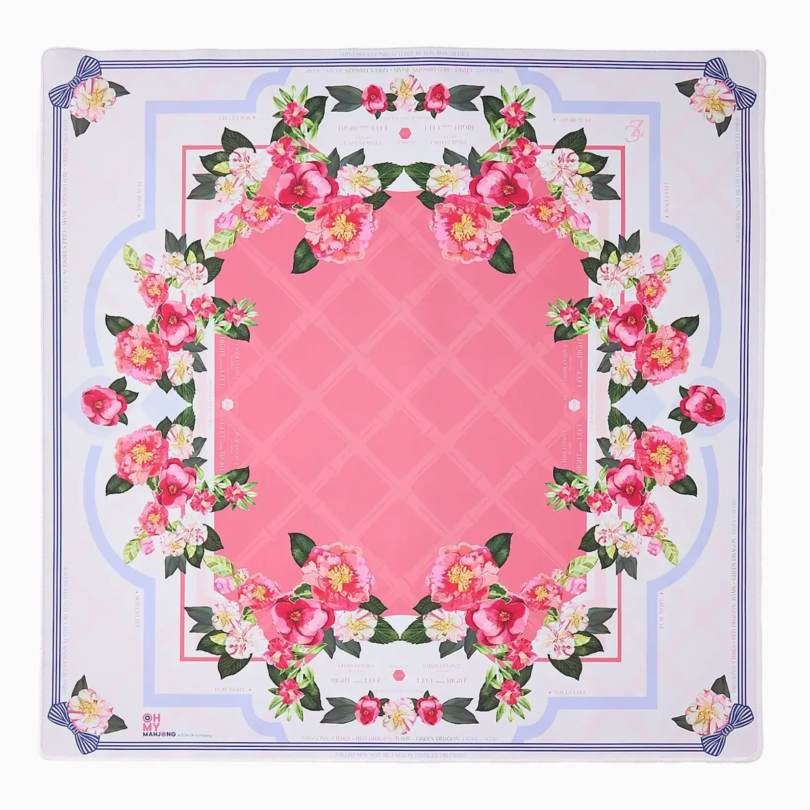 Oh My Mahjong Camellia Mat