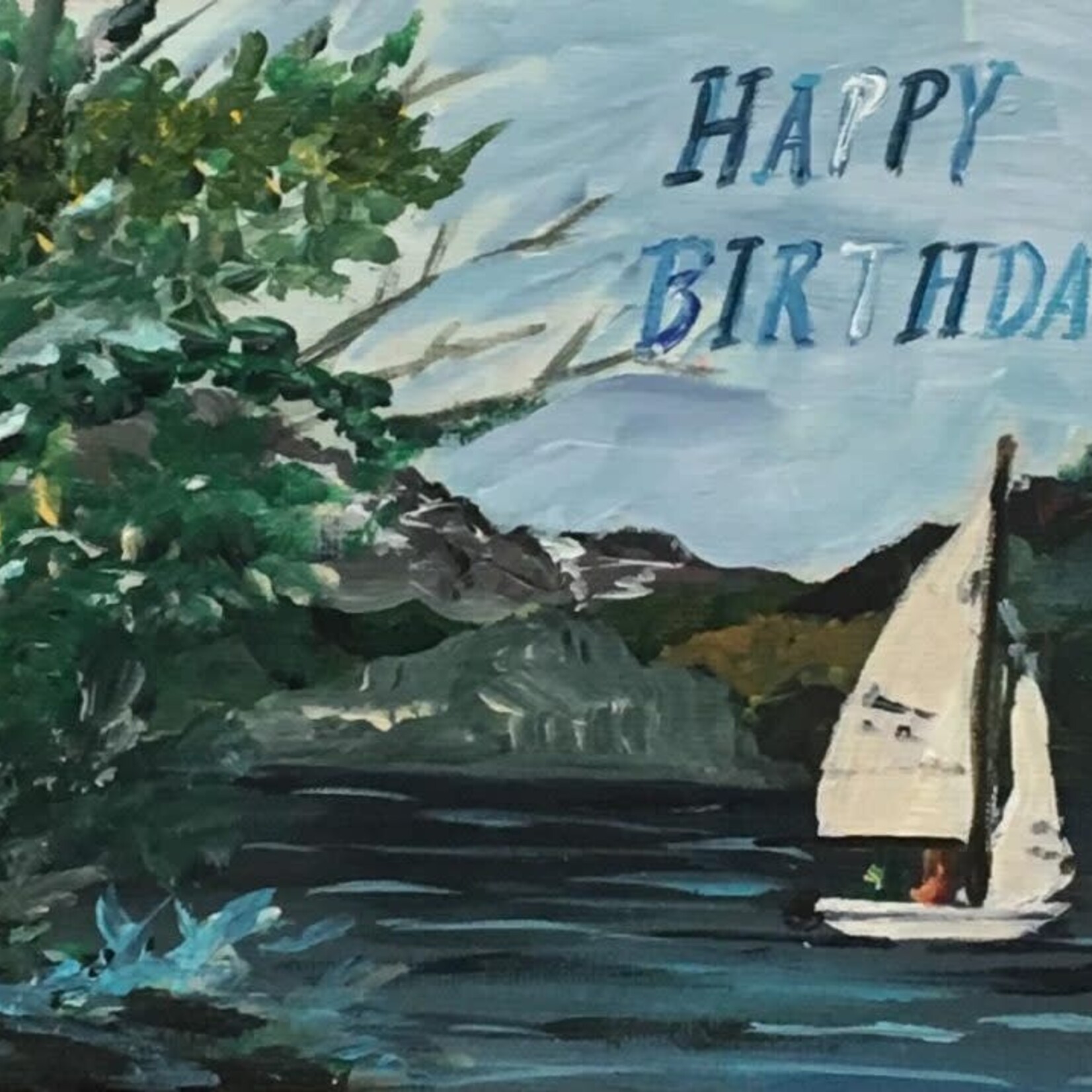 Carpe Diem Papers Happy Birthday Sailboat Greeting Card