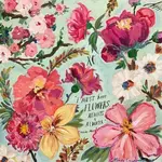 Carpe Diem Papers Monet's Flowers Greeting Card