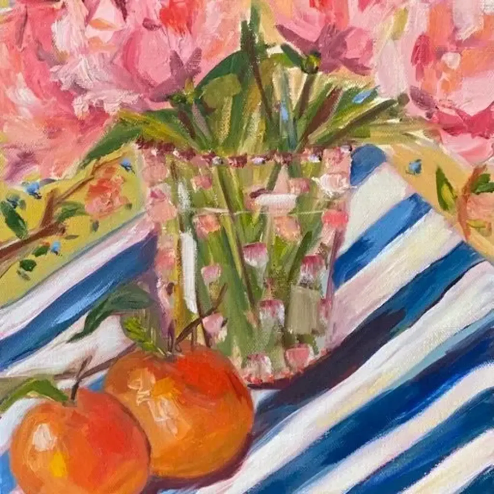 Carpe Diem Papers Peonies & Oranges Greeting Card