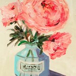 Carpe Diem Papers Peony in Inkwell Greeting Card
