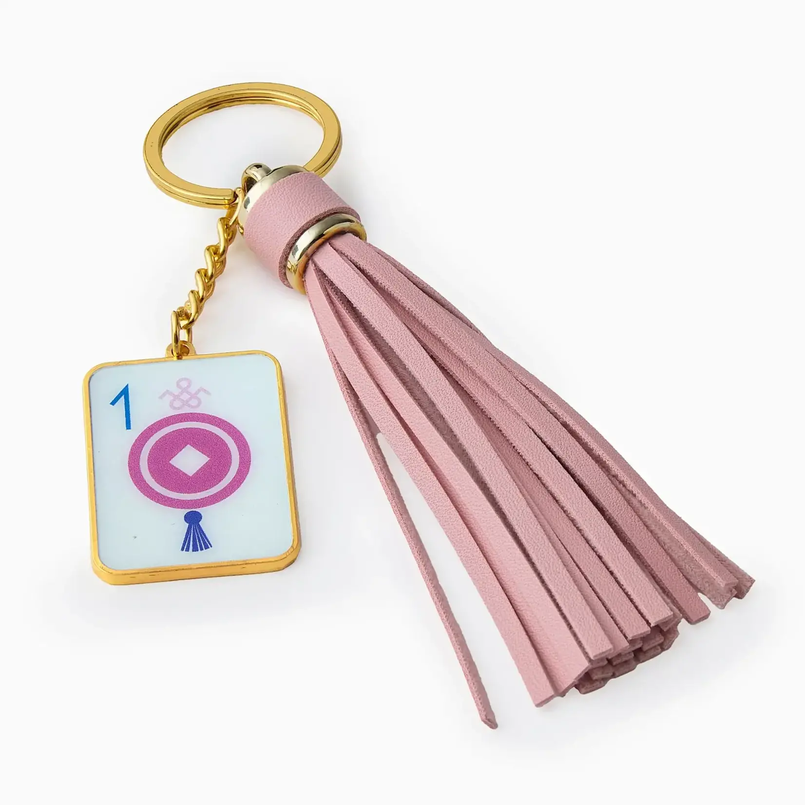 Oh My Mahjong One Dot Keychain