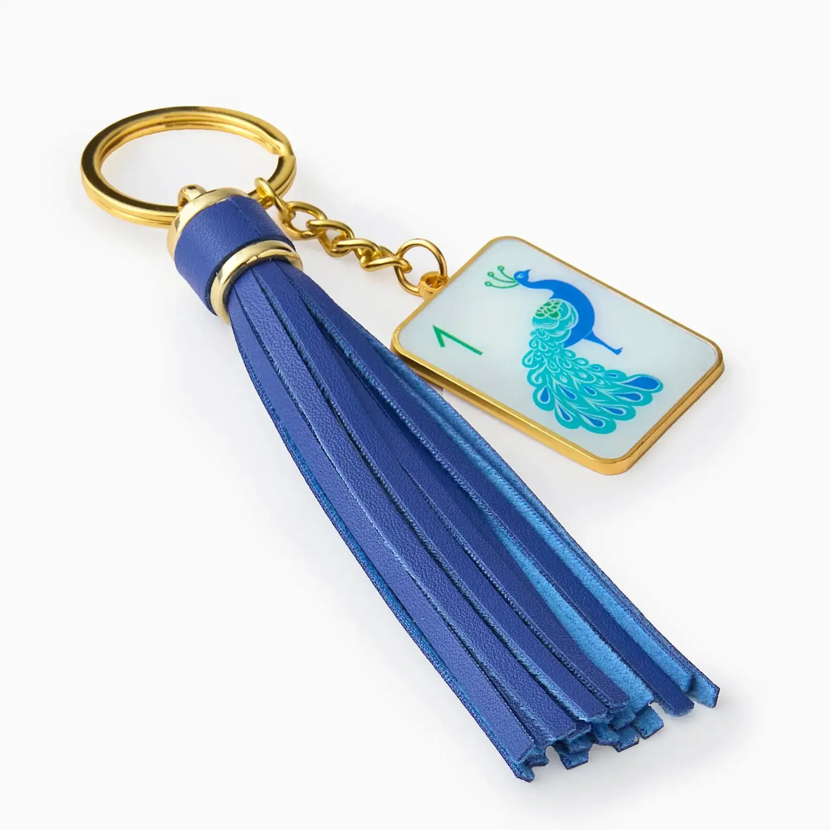 Oh My Mahjong One Bam Keychain