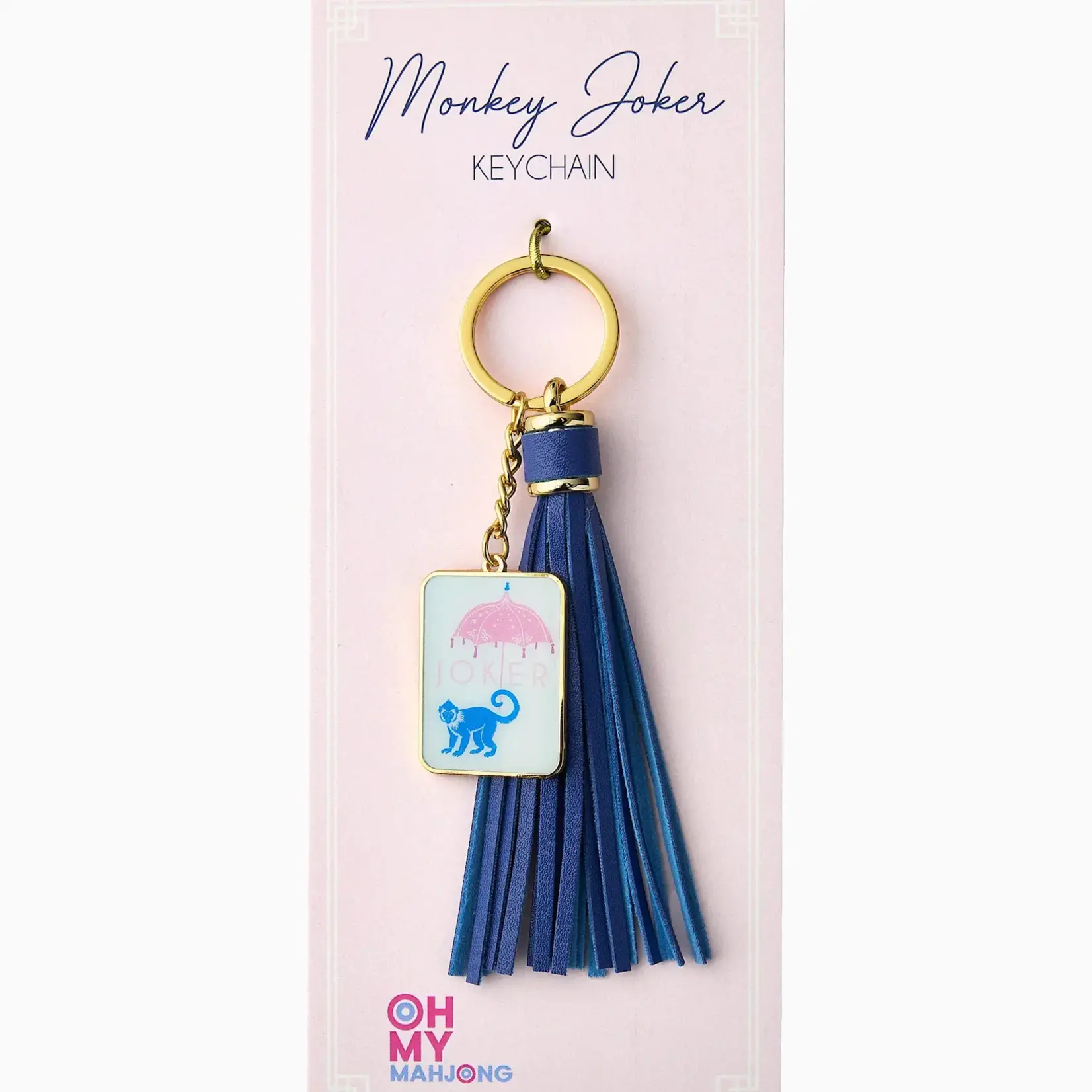 Oh My Mahjong Monkey Joker Keychain