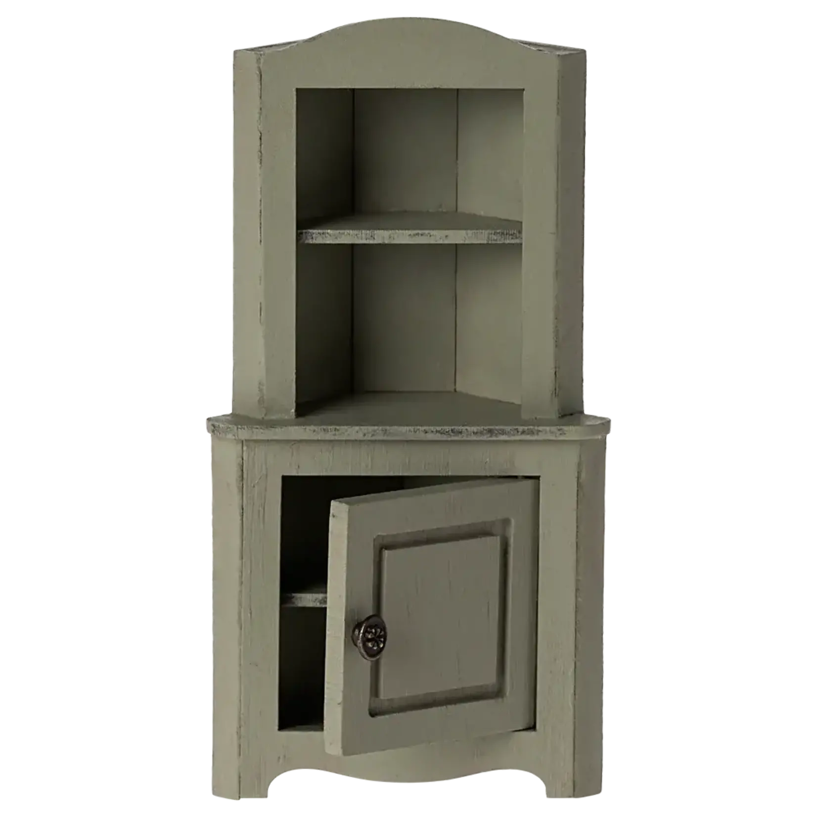 Maileg USA Corner Cabinet, Mouse - Light Green