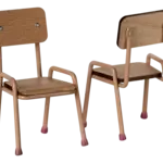 Maileg USA Table and chair set, Mouse - Dark powder