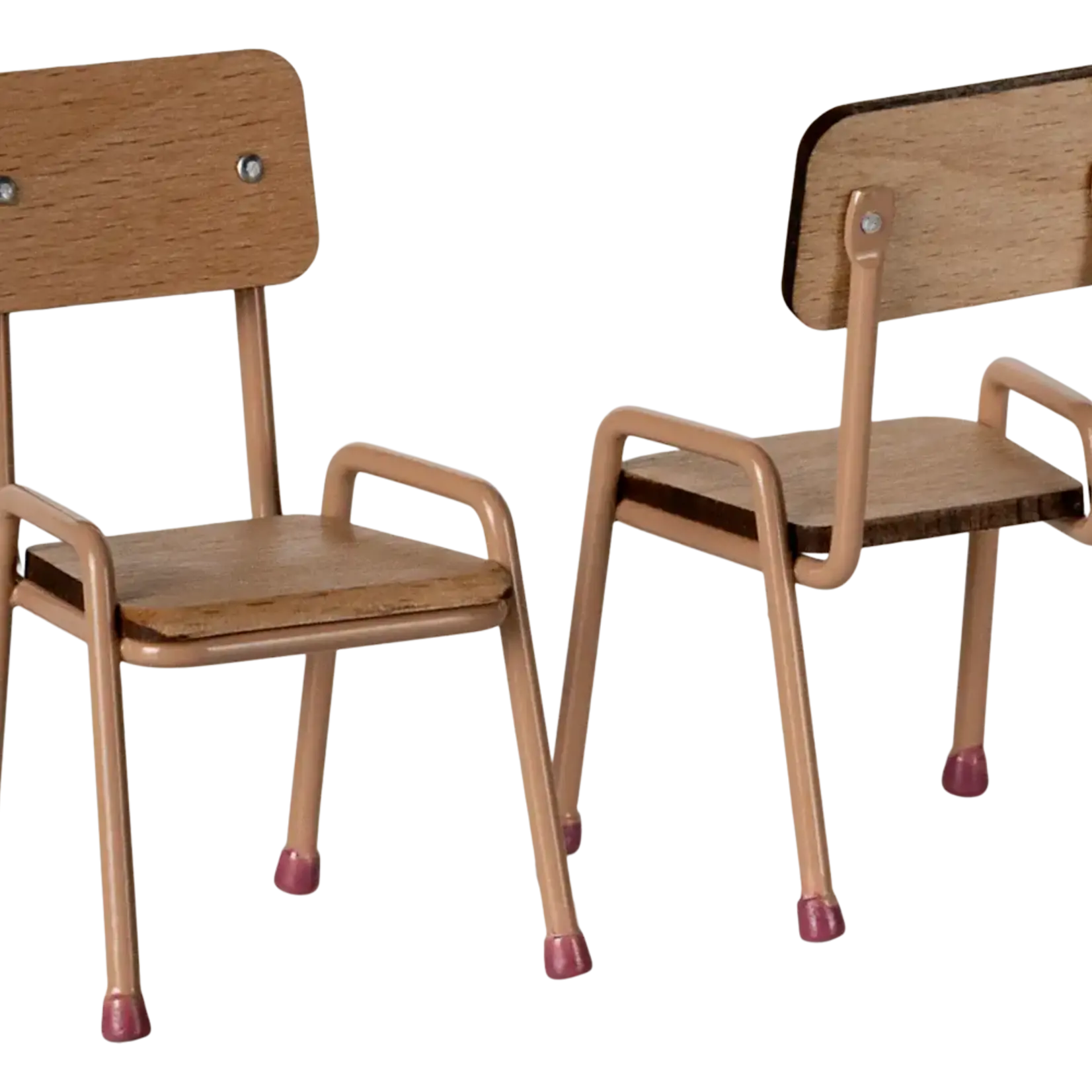 Maileg USA Table and chair set, Mouse - Dark powder