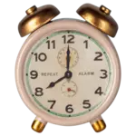 Maileg USA Alarm clock, Mouse - Powder