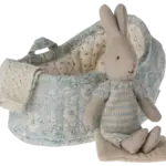 Maileg USA Rabbit in carry cot, Micro - 3 ass.