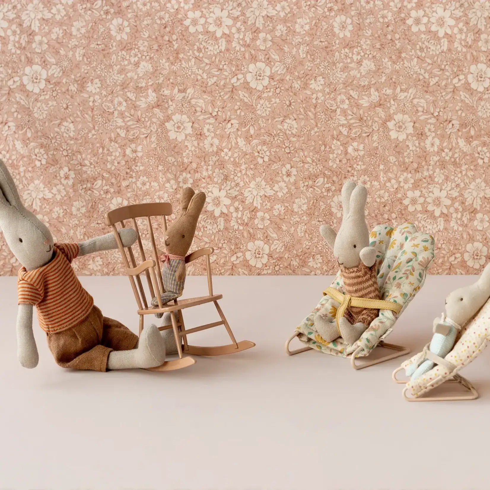 Maileg USA Rabbit, My - Rose/Blue check
