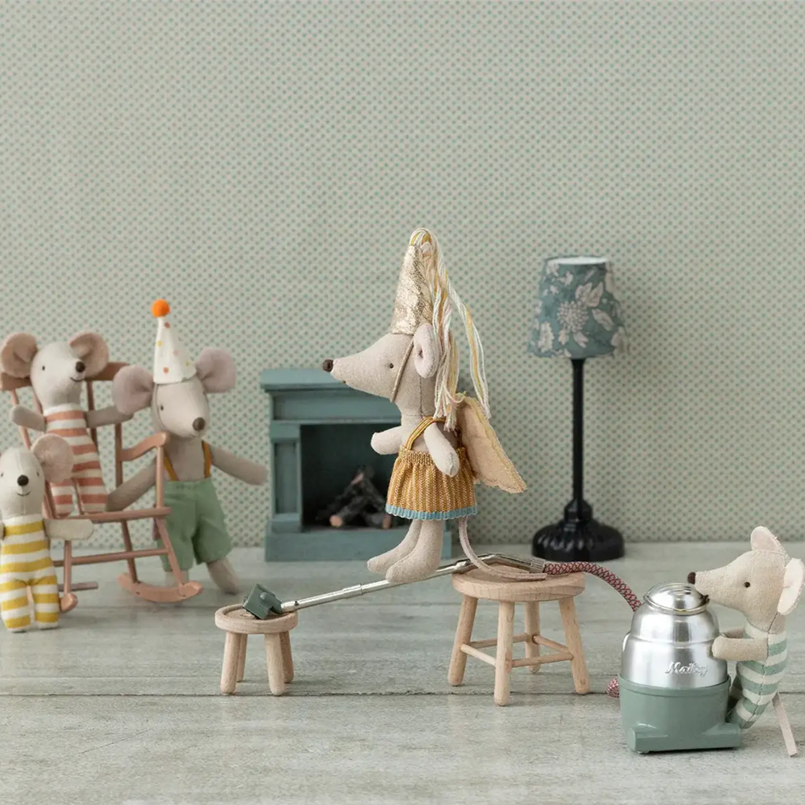 Maileg USA Triplets, Baby mice in matchbox