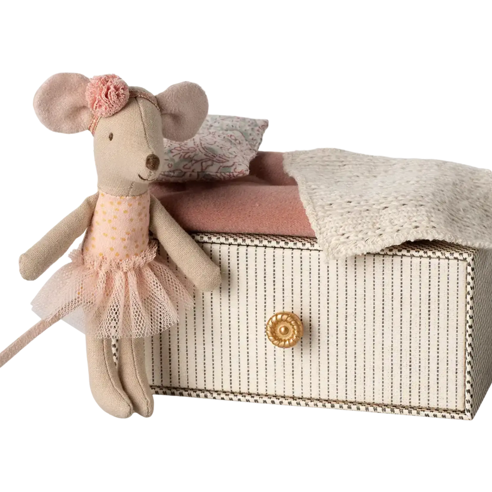 Maileg USA Dance mouse in daybed, Little sister