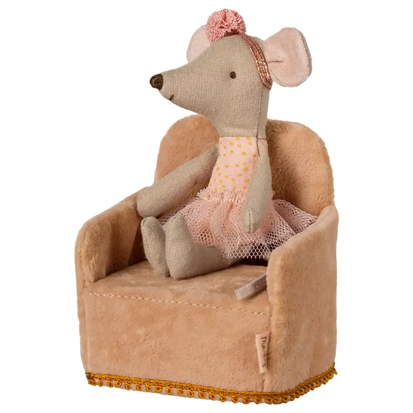 Maileg USA Folding chair, Mouse - Powder