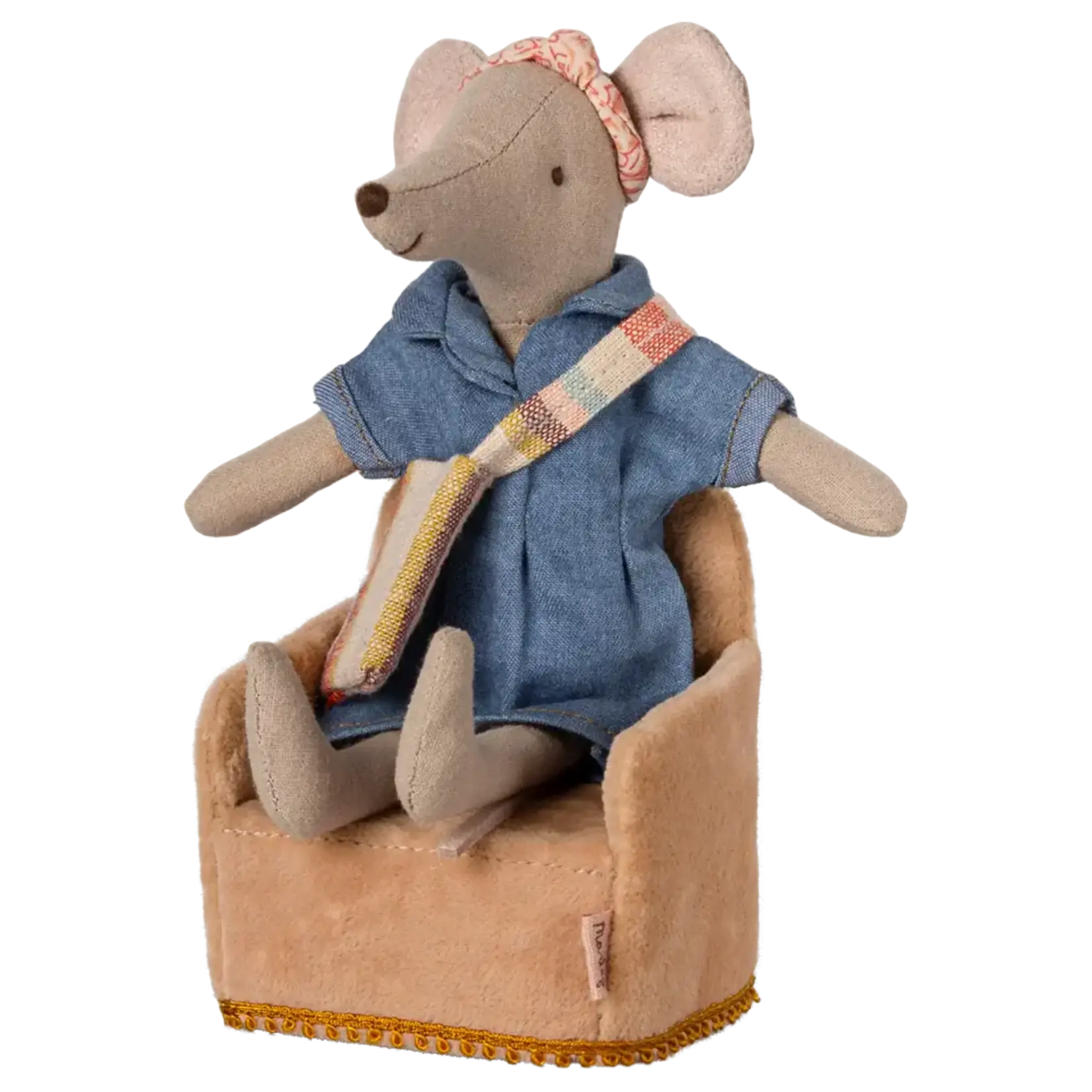 Maileg USA Folding chair, Mouse - Powder