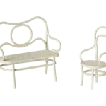 Maileg USA Café set, Mouse, Small - Off white