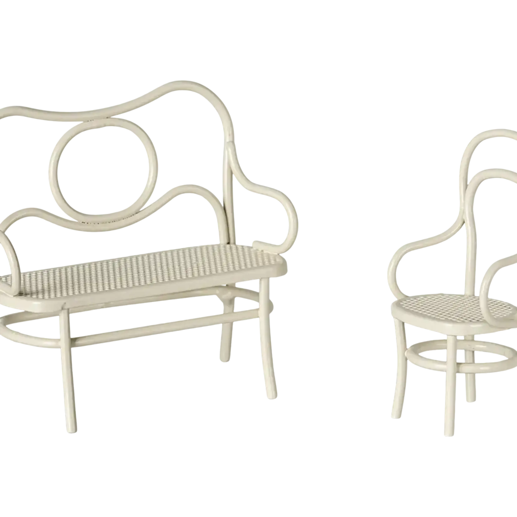 Maileg USA Café set, Mouse, Small - Off white