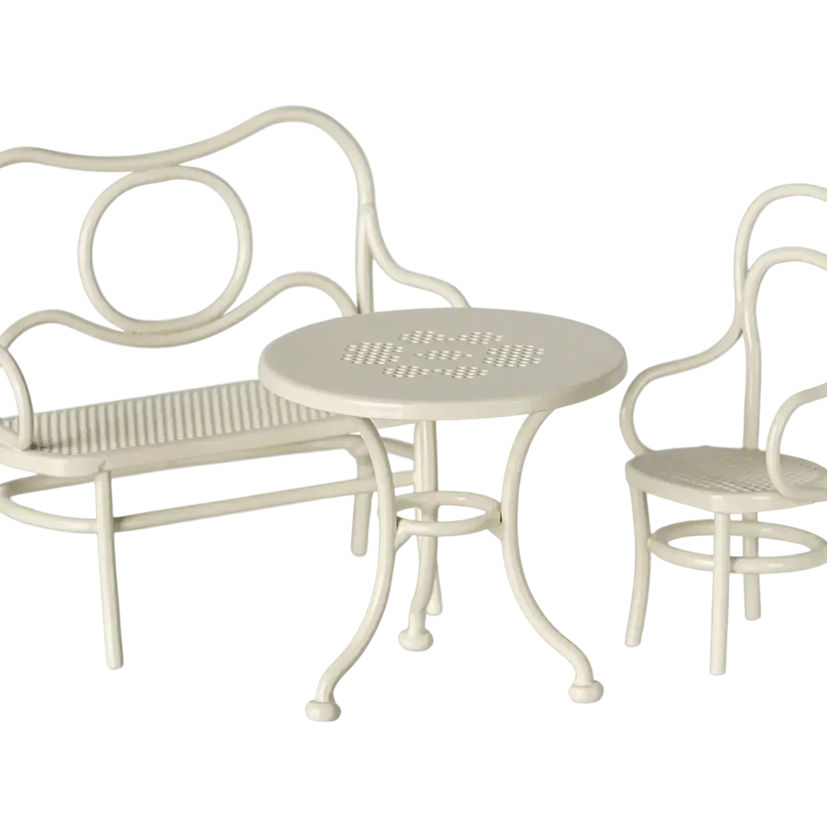 Maileg USA Café set, Mouse, Small - Off white