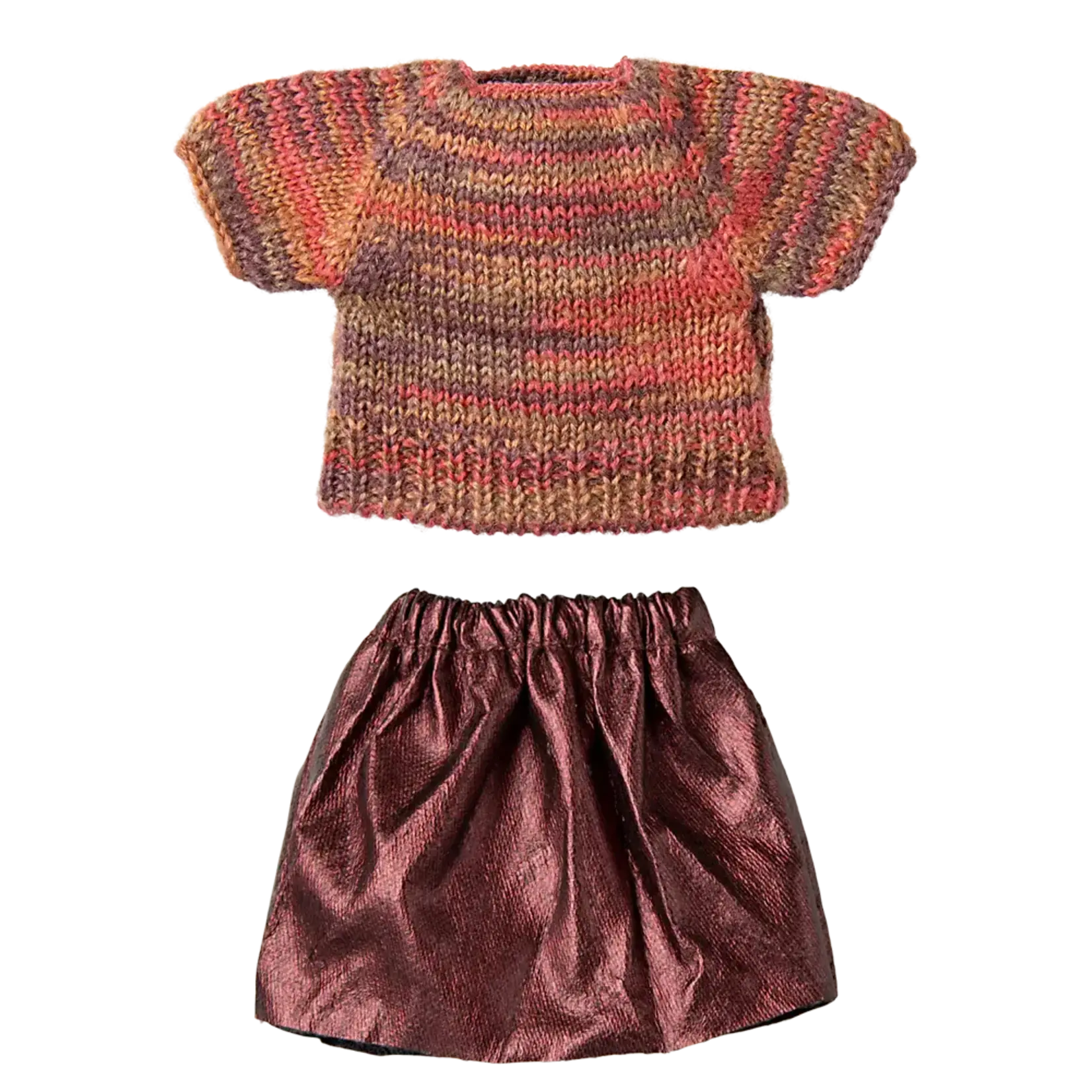 Maileg USA Skirt and knitted blouse, Mum mouse