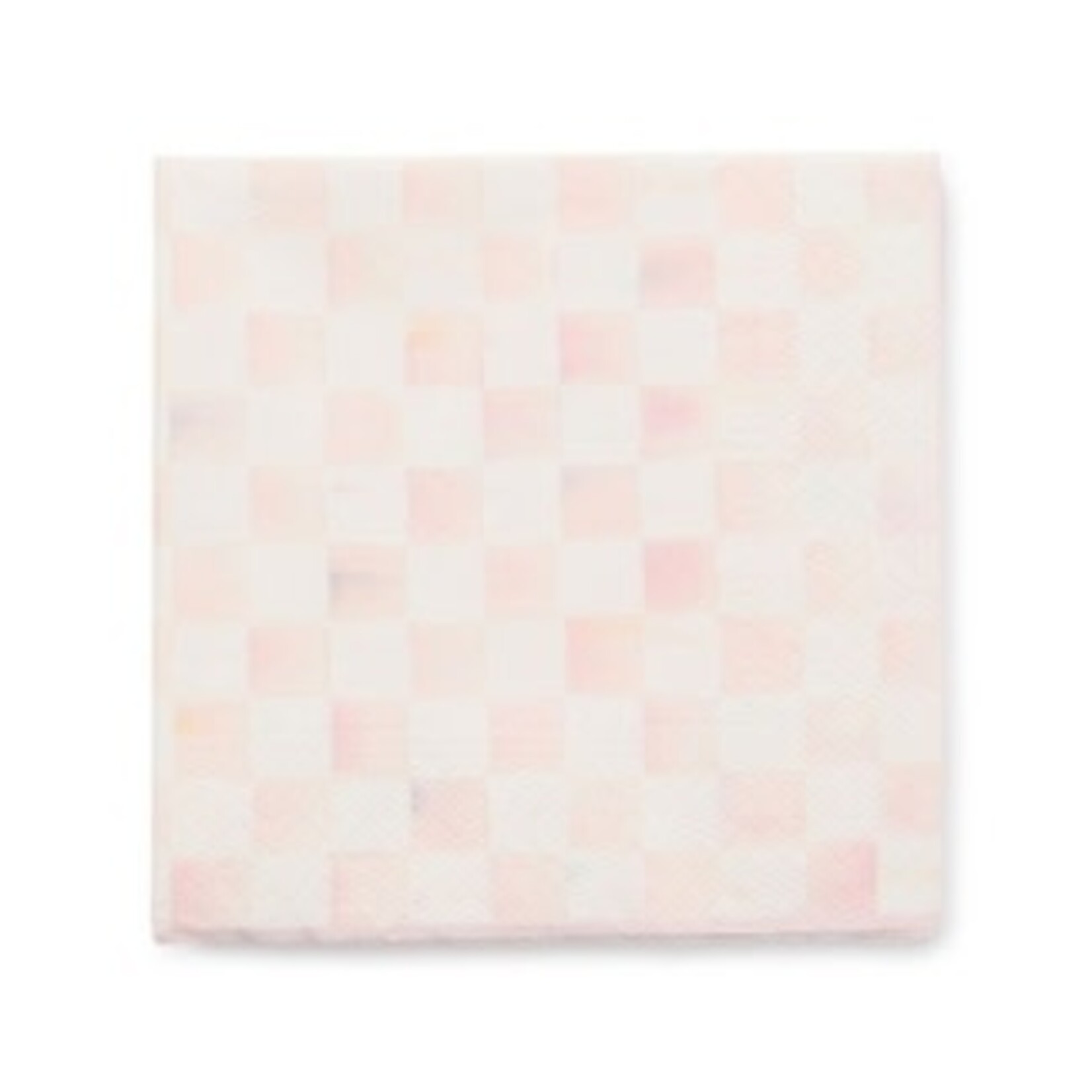 MacKenzie-Childs rosy check cocktail paper napkins