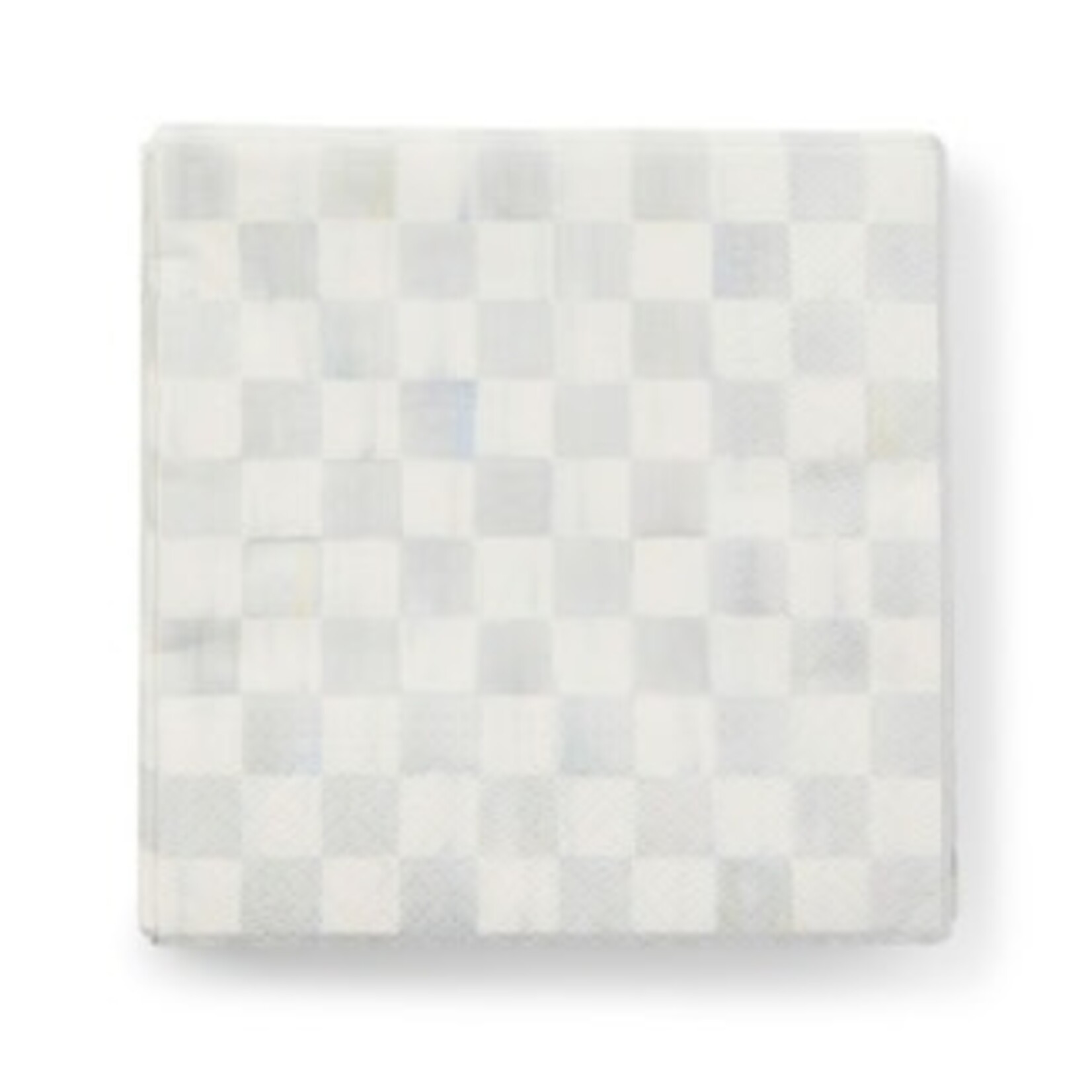 MacKenzie-Childs sterling check cocktail paper napkins